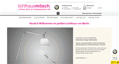 Desktop Screenshot of lichthausmoesch.de