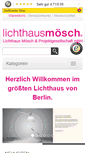 Mobile Screenshot of lichthausmoesch.de